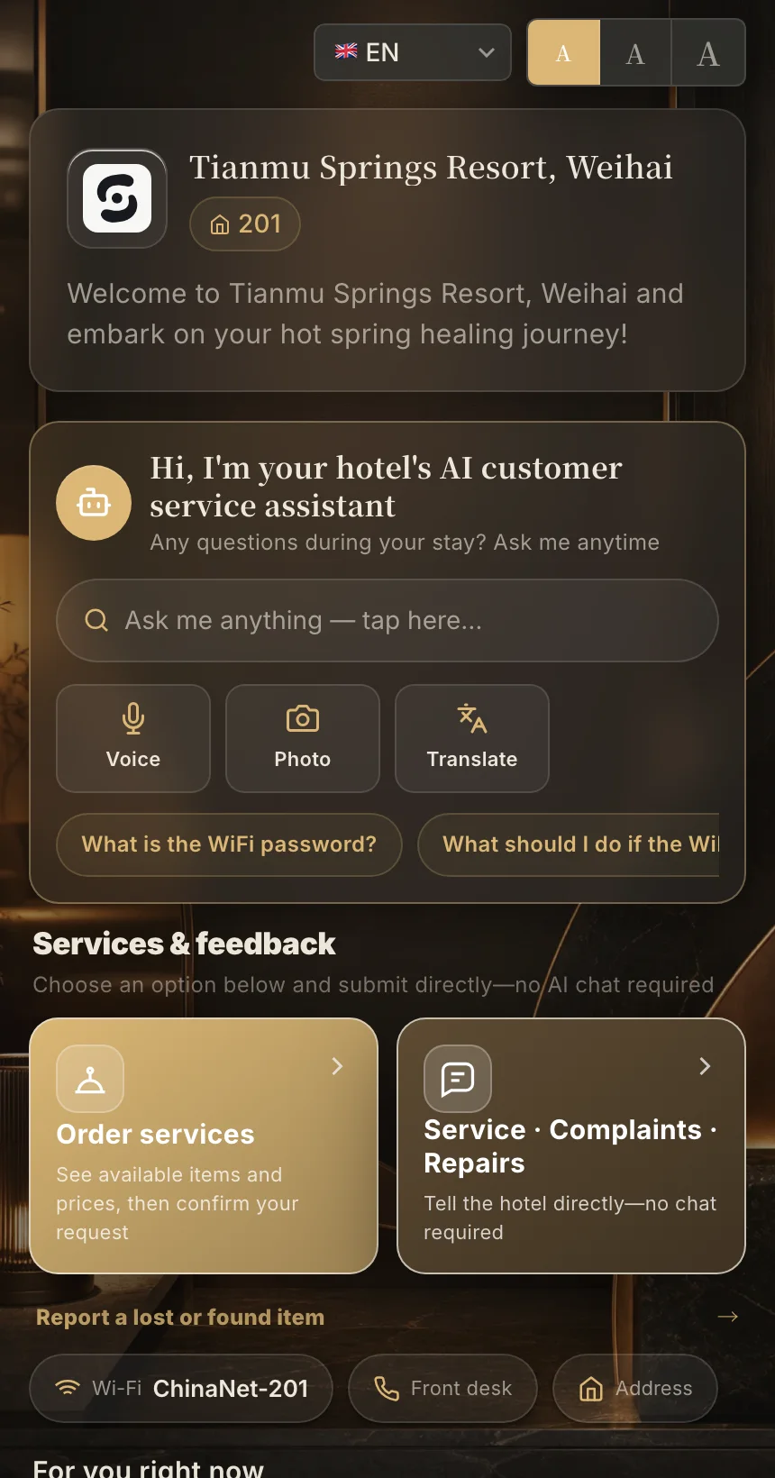 StayCore guest web portal
